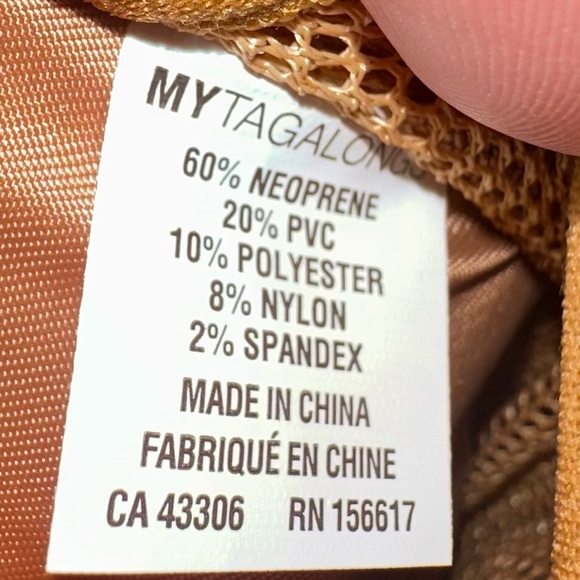 MYTAGALONGS Neoprene Organizer Pouch - Toiletry & Tech Bag - Camel/Tan - Picture 5 of 8